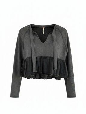 Free People Sweet Jane Peplum Pullover Size Small